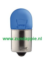 Lamp 12 volt BA15s 10 watt BA15s (R19/5) Blauw