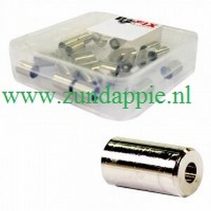 Buitenkabel eindhuls chroom 5,3mm per stuk