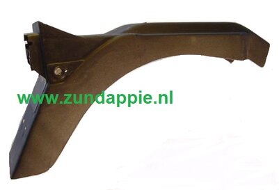 Achterspatbord, kunststof, zwart, het laatste model.