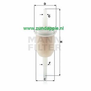 Benzine filter Mann wk 31/2
