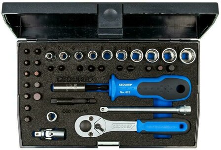 GEDORE D 20 TMU-10 dopsleutelset 1/4 40-dlg ud-in-is-ph-pz-tx - 1815660