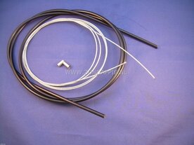 Gaskabel met super flex binnenkabel , zwart. Extra lang binnenkabel 49 draads extra flexibel