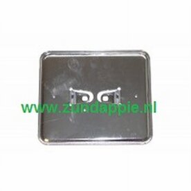 Kenteken plaathouder RVS horizontaal 145 x 125mm