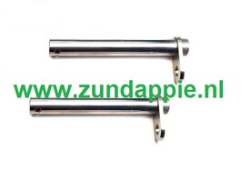 Voor knipperlicht steun set 2 stuks RVS 529-16.665