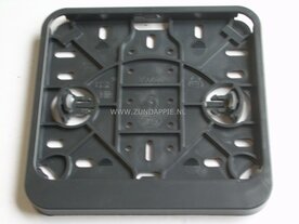 Kentekenplaat houder kunststof zwart horizontaal