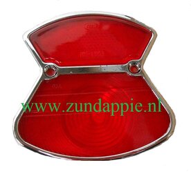 Achterlicht model Zandloper glas met rand en rubber 433-16.722