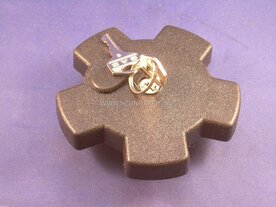 Tankdop zwart kunststof met slot ster model ​​​​​​​529-20.602