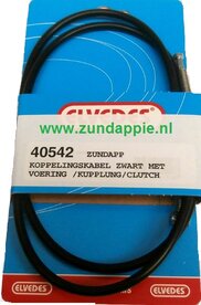 Koppelings kabel zwart Elvedes met vaste nippels