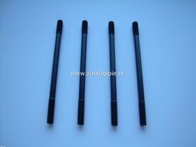 Draadeind Cilinder Veloop  M7/M8 x 130 mm. per stuk