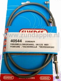 Versnellings kabel grijs Elvedes met vaste nippels