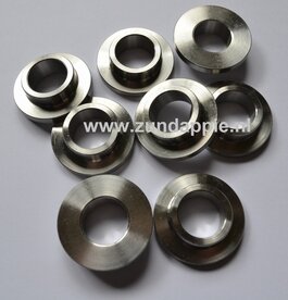 Afstand bus achterwiel tandwiel kant in RVS p/st. 433-15.126