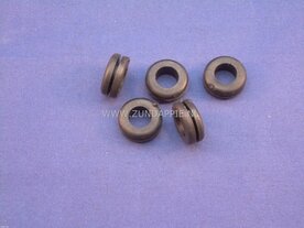 Rubber tule, 17x8mm. per stuk 529-10.166