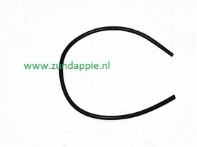 Bougie kabel zwart 5mm x 50cm met kopere draad en dubbele mantel