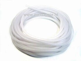 Benzine slang 5 x 8mm per meter doorzichtig PVC transparant