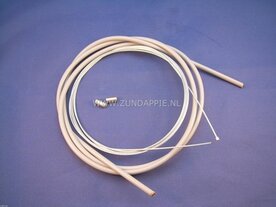 Gaskabel met super flex binnenkabel , grijs. binnenkabel 49 draads extra flexibel