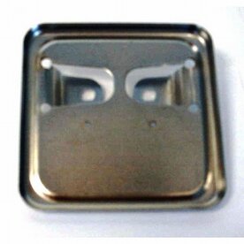 Verzekering-plaathouder chroom "oud model plaat" 8 x 8 cm SJ8345/UN55256