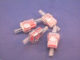 Benzine filter plat 6 mm aansluiting