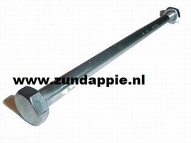 Achterbrug as RVS 529. M12x1.5 Lengte 197 MM 529-14.110R