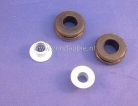 Radiateur beugel rubber inclusief afstand bus Set 517-10.193