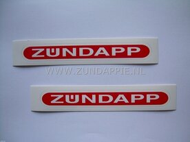 Tank transfer zundapp, rood set 2 stuks