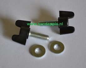 Vleugel bout zijdeksel 529 set van 2 stuks met ringen