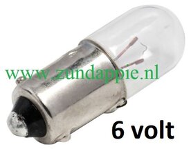 Lamp 6 volt BA9s 3 watt